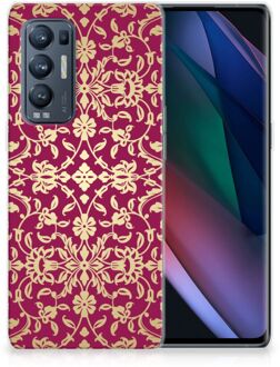 B2Ctelecom Beschermhoesje OPPO Find X3 Neo Smartphone hoesje Barok Pink