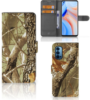 B2Ctelecom Beschermhoesje OPPO Reno 4 Pro 5G Wallet Book Case Wildernis