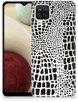 B2Ctelecom Beschermhoesje Samsung Galaxy A12 Smartphone hoesje Slangenprint