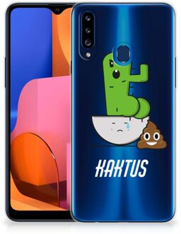 B2Ctelecom Beschermhoesje Samsung Galaxy A20s Smartphone hoesje Cactus Poo