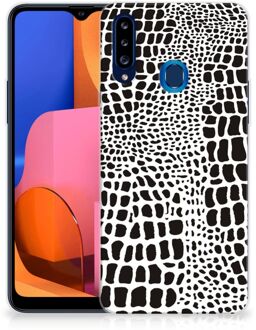 B2Ctelecom Beschermhoesje Samsung Galaxy A20s Smartphone hoesje Slangenprint