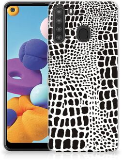 B2Ctelecom Beschermhoesje Samsung Galaxy A21 Smartphone hoesje Slangenprint