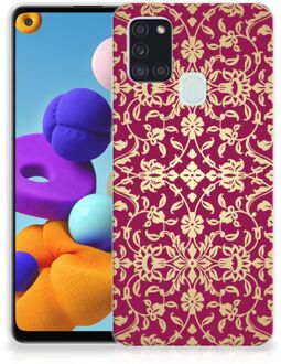 B2Ctelecom Beschermhoesje Samsung Galaxy A21s Smartphone hoesje Barok Pink