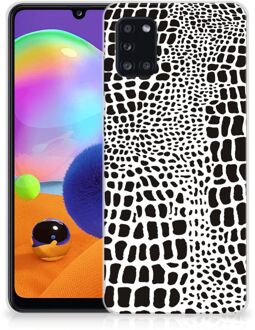 B2Ctelecom Beschermhoesje Samsung Galaxy A31 Smartphone hoesje Slangenprint