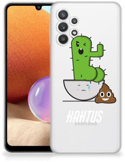 B2Ctelecom Beschermhoesje Samsung Galaxy A32 4G Smartphone hoesje Cactus Poo