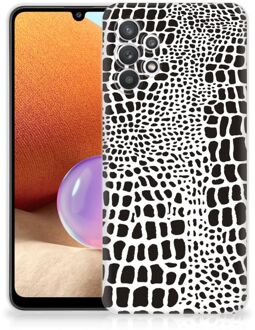 B2Ctelecom Beschermhoesje Samsung Galaxy A32 4G Smartphone hoesje Slangenprint