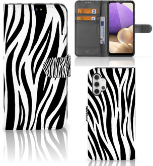 B2Ctelecom Beschermhoesje Samsung Galaxy A32 4G Smartphone Hoesje Zebra