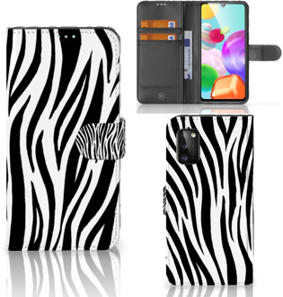 B2Ctelecom Beschermhoesje Samsung Galaxy A41 Smartphone Hoesje Zebra