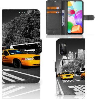 B2Ctelecom Beschermhoesje Samsung Galaxy A41 Telefoon Hoesje New York Taxi