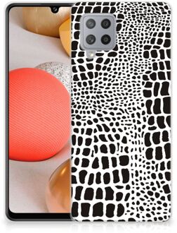 B2Ctelecom Beschermhoesje Samsung Galaxy A42 Smartphone hoesje Slangenprint