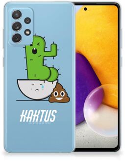 B2Ctelecom Beschermhoesje Samsung Galaxy A72 Smartphone hoesje Cactus Poo