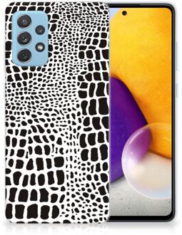 B2Ctelecom Beschermhoesje Samsung Galaxy A72 Smartphone hoesje Slangenprint