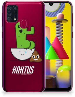 B2Ctelecom Beschermhoesje Samsung Galaxy M31 Smartphone hoesje Cactus Poo