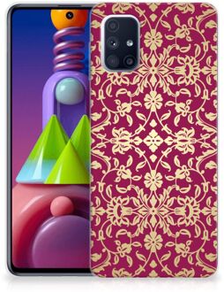 B2Ctelecom Beschermhoesje Samsung Galaxy M51 Smartphone hoesje Barok Pink