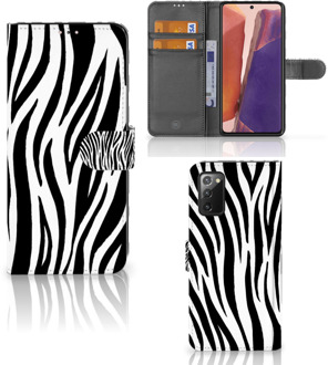 B2Ctelecom Beschermhoesje Samsung Galaxy Note 20 Smartphone Hoesje Zebra