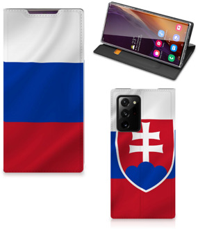 B2Ctelecom Beschermhoesje Samsung Galaxy Note 20 Ultra Flip Cover Slowaakse Vlag