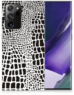 B2Ctelecom Beschermhoesje Samsung Galaxy Note20 Ultra Smartphone hoesje Slangenprint