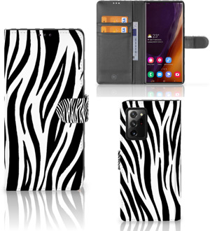 B2Ctelecom Beschermhoesje Samsung Galaxy Note20 Ultra Smartphone Hoesje Zebra