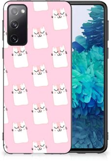 B2Ctelecom Beschermhoesje Samsung Galaxy S20 GSM Hoesje met Zwarte rand Sleeping Cats