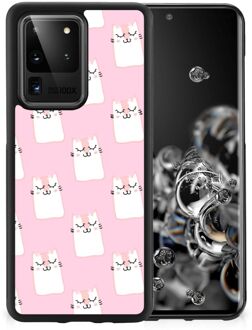 B2Ctelecom Beschermhoesje Samsung Galaxy S20 Ultra GSM Hoesje met Zwarte rand Sleeping Cats