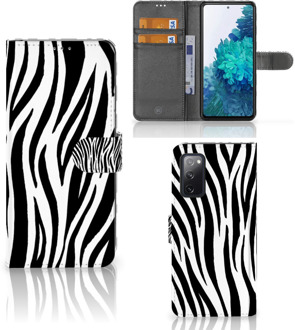 B2Ctelecom Beschermhoesje Samsung Galaxy S20FE Smartphone Hoesje Zebra