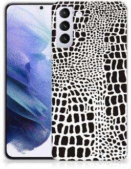 B2Ctelecom Beschermhoesje Samsung Galaxy S21 Plus Smartphone hoesje Slangenprint