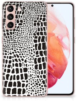 B2Ctelecom Beschermhoesje Samsung Galaxy S21 Smartphone hoesje Slangenprint