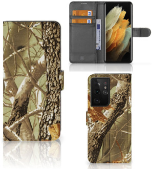 B2Ctelecom Beschermhoesje Samsung Galaxy S21 Ultra Wallet Book Case Wildernis