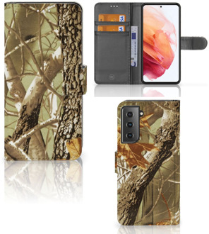 B2Ctelecom Beschermhoesje Samsung Galaxy S21 Wallet Book Case Wildernis