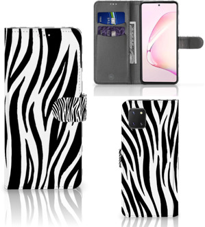 B2Ctelecom Beschermhoesje Samsung Note 10 Lite Smartphone Hoesje Zebra