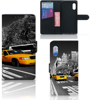 B2Ctelecom Beschermhoesje Samsung Xcover Pro Telefoon Hoesje New York Taxi