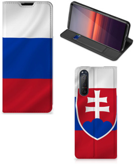 B2Ctelecom Beschermhoesje Sony Xperia 5 II Flip Cover Slowaakse Vlag