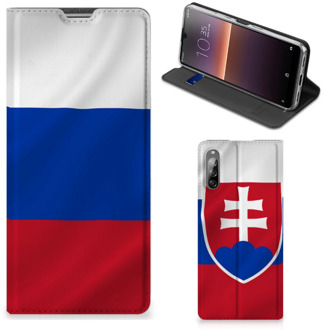 B2Ctelecom Beschermhoesje Sony Xperia L4 Flip Cover Slowaakse Vlag