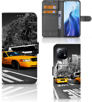 B2Ctelecom Beschermhoesje Xiaomi Mi 11 Telefoon Hoesje New York Taxi