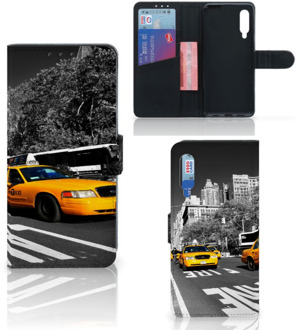 B2Ctelecom Beschermhoesje Xiaomi Mi 9 Telefoon Hoesje New York Taxi