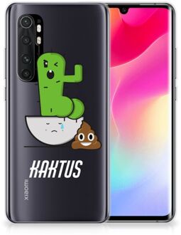 B2Ctelecom Beschermhoesje Xiaomi Mi Note 10 Lite Smartphone hoesje Cactus Poo