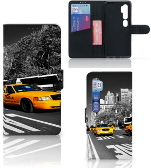 B2Ctelecom Beschermhoesje Xiaomi Mi Note 10 Pro Telefoon Hoesje New York Taxi