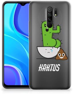 B2Ctelecom Beschermhoesje Xiaomi Redmi 9 Smartphone hoesje Cactus Poo