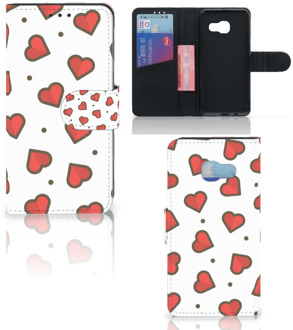 B2Ctelecom Boekhoesje Design Hearts Geschikt voor Samsung Galaxy A3 2017