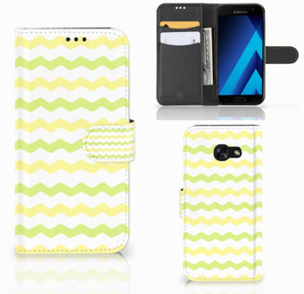 B2Ctelecom Boekhoesje Design Waves Yellow Geschikt voor Samsung Galaxy A5 2017