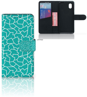 B2Ctelecom Book Case Alcatel 1B (2020) Hoesje Cracks Blue