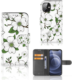 B2Ctelecom Book Case Apple iPhone 12 Mini Hoesje Dogwood Flowers