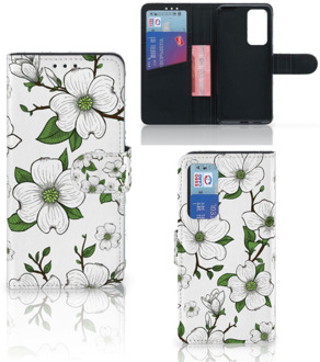 B2Ctelecom Book Case Huawei P40 Hoesje Dogwood Flowers