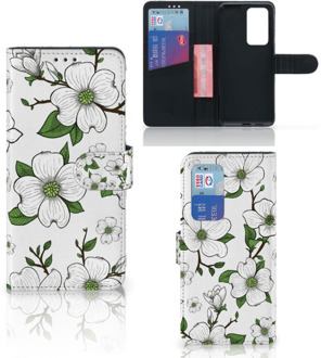 B2Ctelecom Book Case Huawei P40 Pro Hoesje Dogwood Flowers