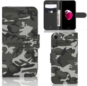 B2Ctelecom Book Case iPhone 7 | 8 Hoesje Army Light