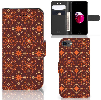 B2Ctelecom Book Case iPhone 7 | 8 Hoesje Batik Brown