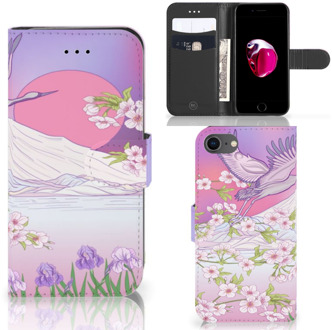 B2Ctelecom Book Case iPhone 7 | 8 Hoesje Bird Flying