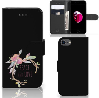 B2Ctelecom Book Case iPhone 7 | 8 Hoesje Boho Text