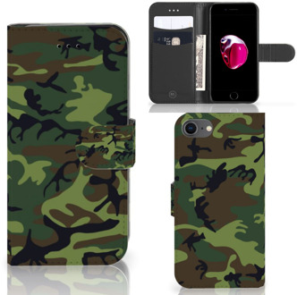 B2Ctelecom Book Case iPhone 7 | 8 Hoesje Design Army Dark