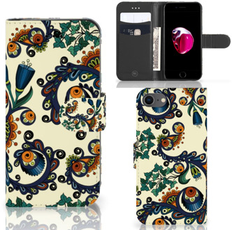 B2Ctelecom Book Case iPhone 7 | 8 Hoesje Design Barok Flower